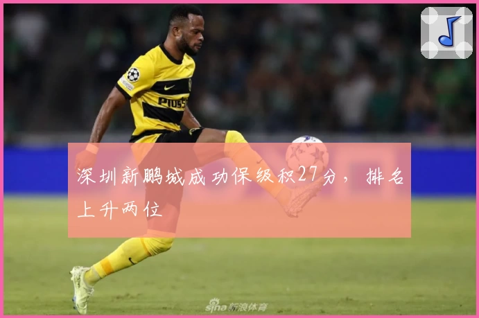 深圳新鹏城成功保级积27分，排名上升两位